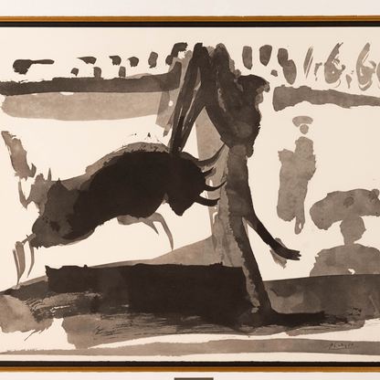 Pablo Picasso: Les Banderilles, from Toros, 1960