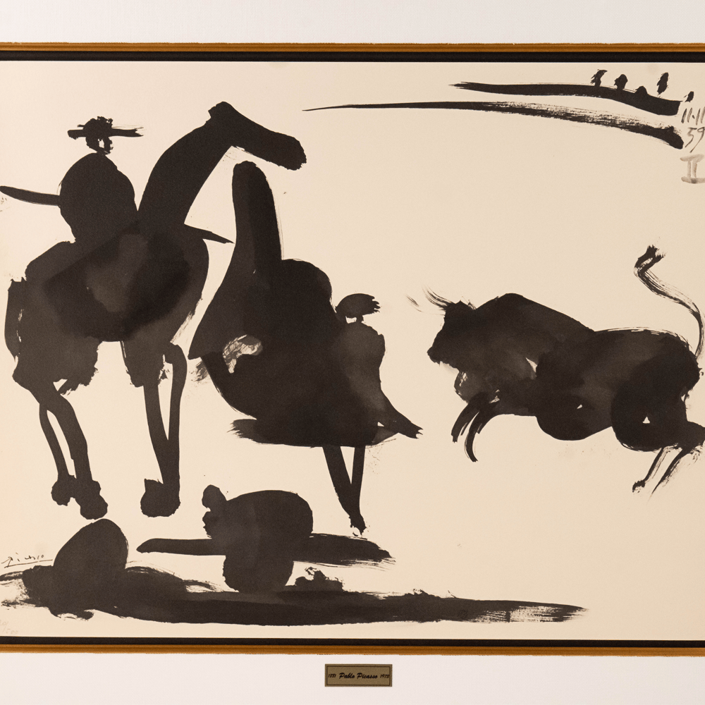 Pablo Picasso: Passe de Cape, from Toros, 1960