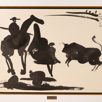 Pablo Picasso: Passe de Cape, from Toros, 1960