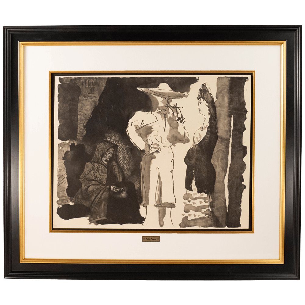 Pablo Picasso: Picador et Femme, from Toros, 1960