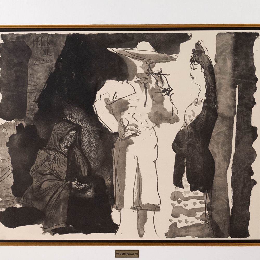 Pablo Picasso: Picador et Femme, from Toros, 1960