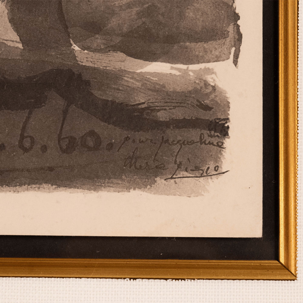 Pablo Picasso: Un Picador et Deux Femmes, from Toros, 1960