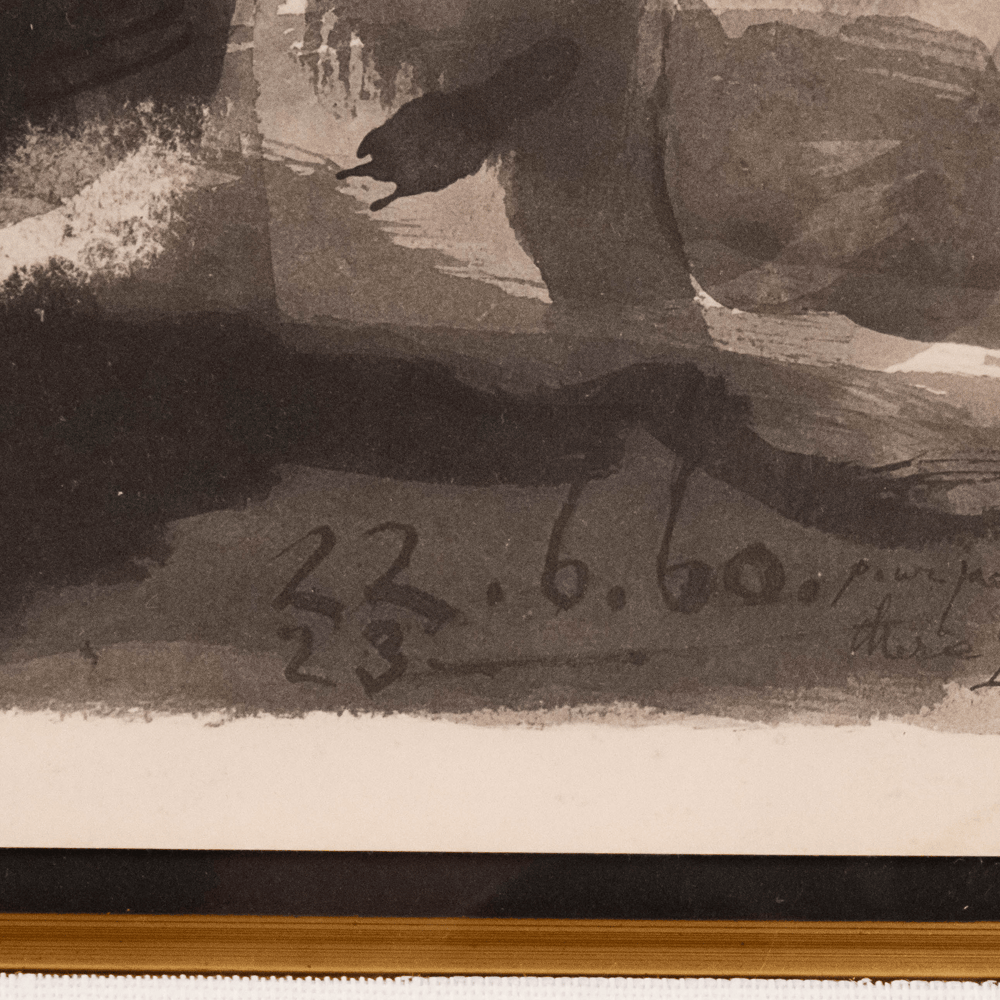 Pablo Picasso: Un Picador et Deux Femmes, from Toros, 1960