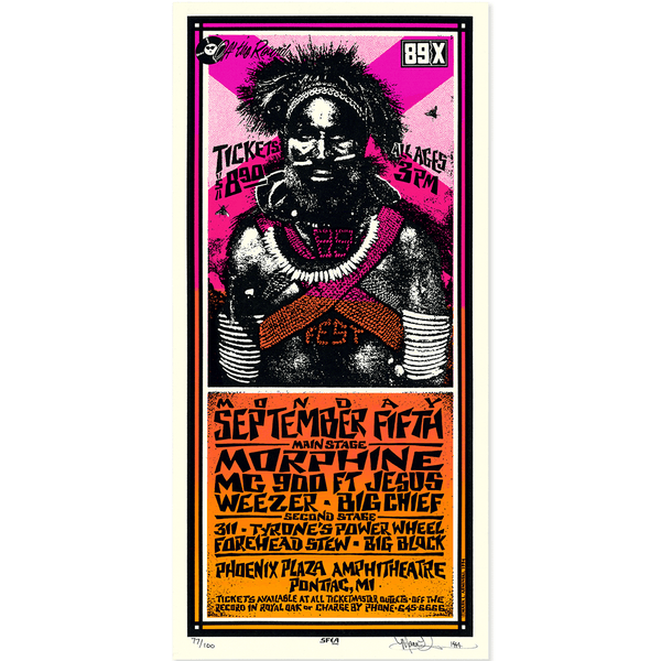 WALLPAPER AND THE ARTIST 壁紙とアーティスト（英語版） 89X Fest, 1994, Phoenix Plaza Amphitheatre, Original Hand Signed