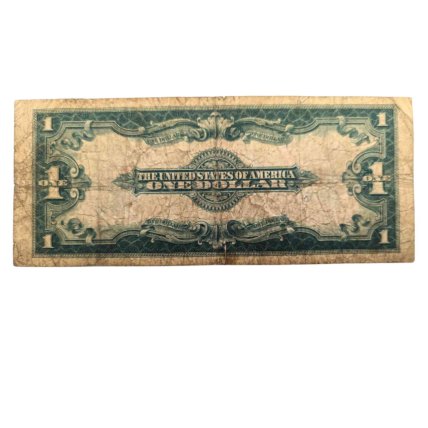 1923 US $1 Dollar Bill Back