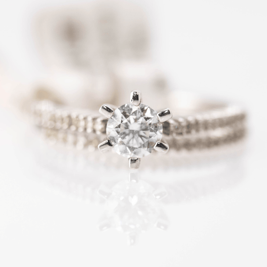 14K Eternity Round Diamond double band Gold & Silver Pawn Shop