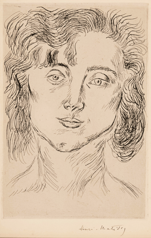 Henri Matisse: Mlle M.M. (Marguerite Matisse)  Original Hand Signed Etching