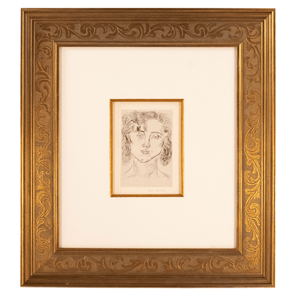 Henri Matisse: Mlle M.M. (Marguerite Matisse)  Original Hand Signed Etching