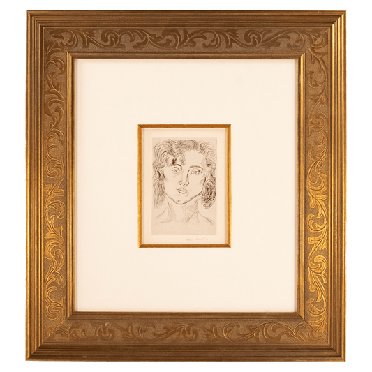 Henri Matisse: Mlle M.M. (Marguerite Matisse)  Original Hand Signed Etching