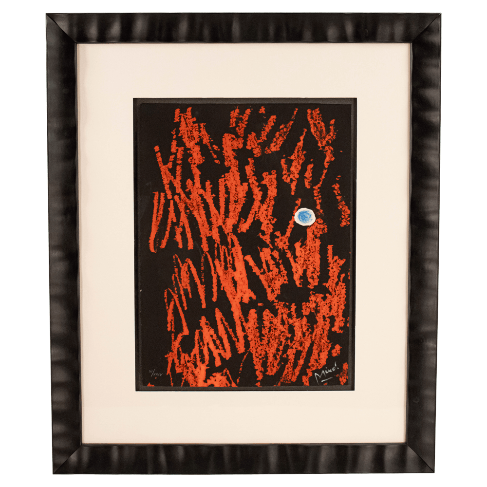 Joan Miró: Liberté des Libertés, Original Etching Untitled 09, 1971 Art G S Pawn