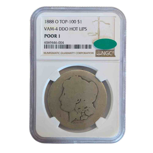 1888 O TOP-100 S1 VAM-4 DDO HOT LIPS NGC Poor 1 Coin