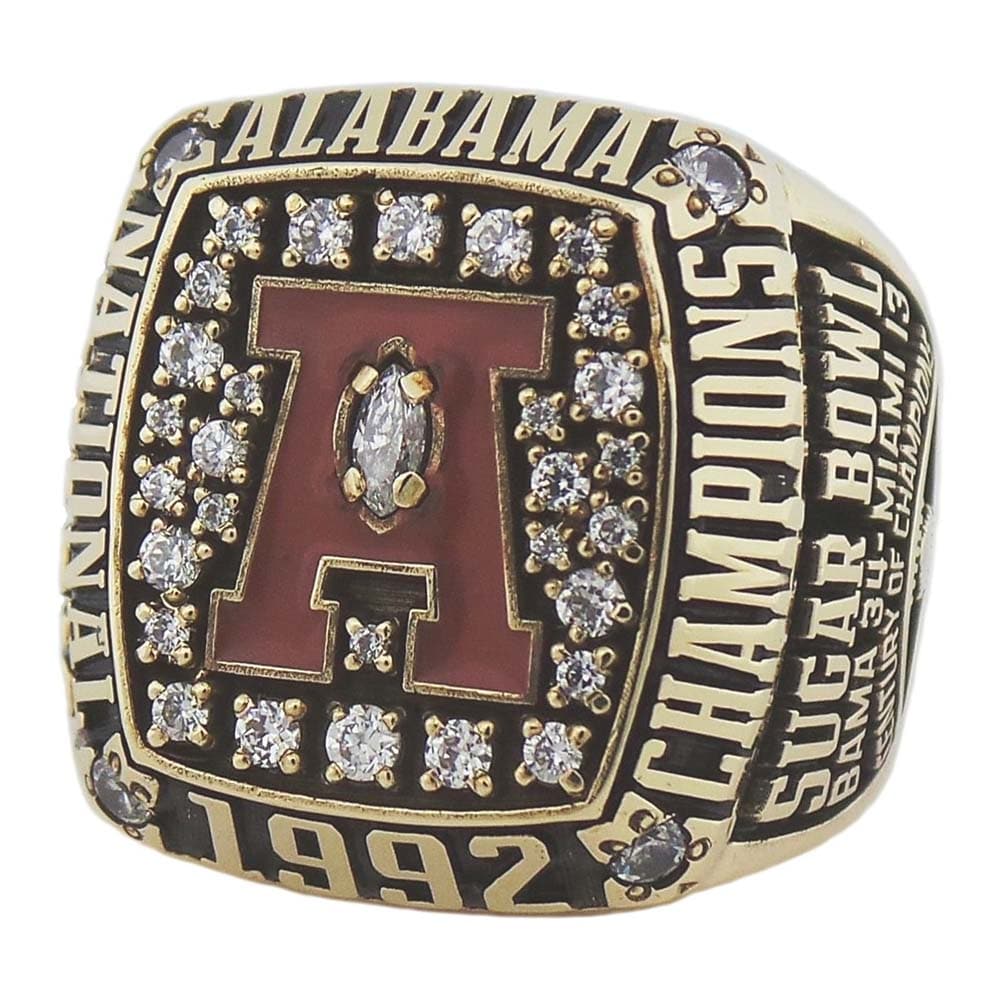 1992 University of Alabama Championship Ring - Player