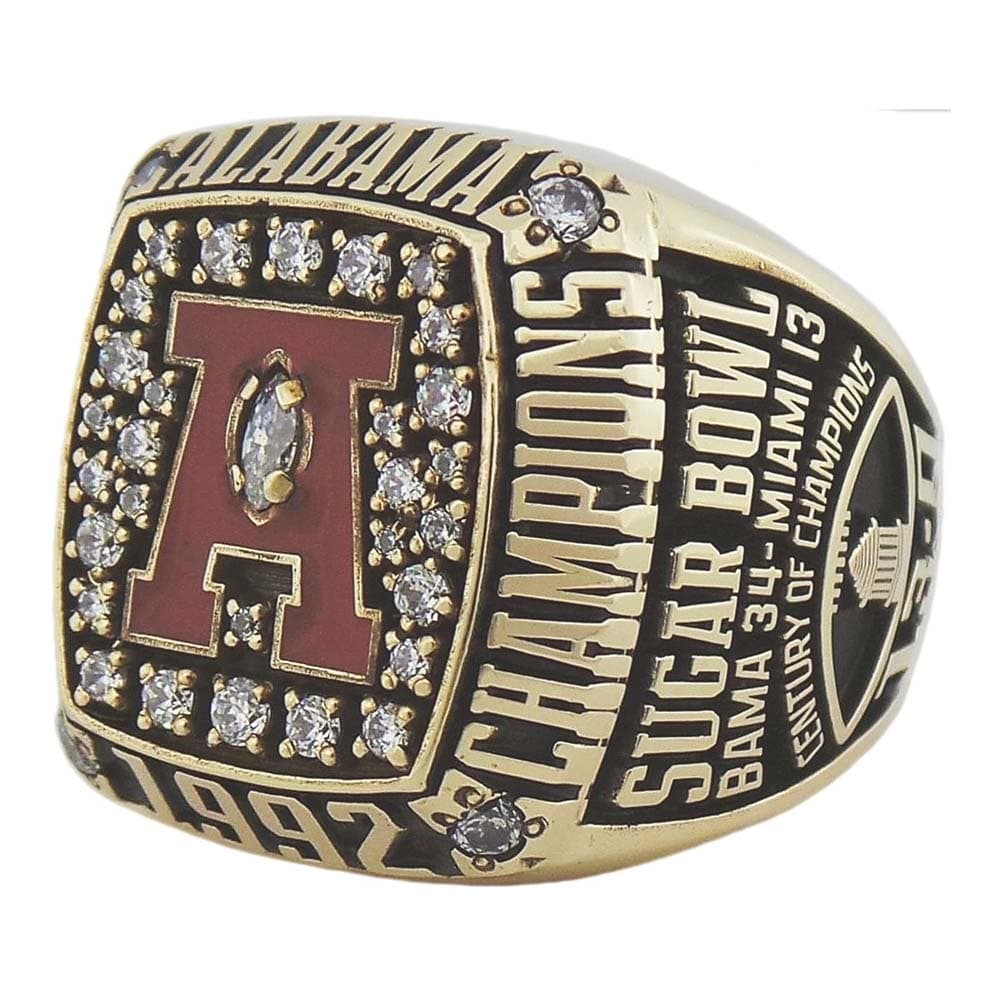 1992 University of Alabama Championship Ring - Player