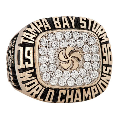 1996 Tampa Bay Storm Arena Football Championship Ring Gold & Silver Pawn Shop