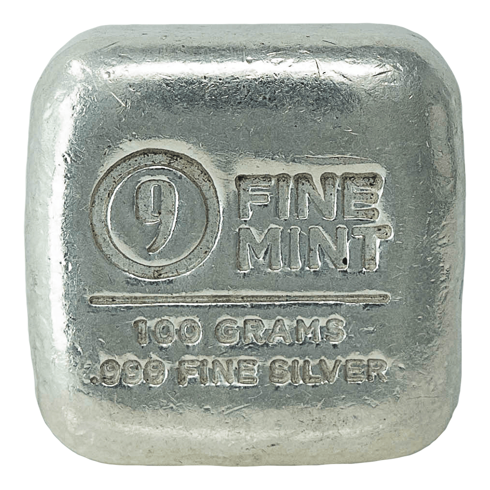 9Fine Mint 100 Grams Fine Silver 
Gold & Silver Pawn Shop