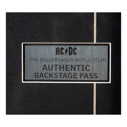 AC/DC 1996 Ballbreaker World Tour Backstage Pass Memorabilia Gold & Silver Pawn Shop