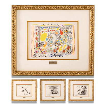 Pablo Picasso: A Los Toros, 1961 Complete Suite of 4 Original Lithographs