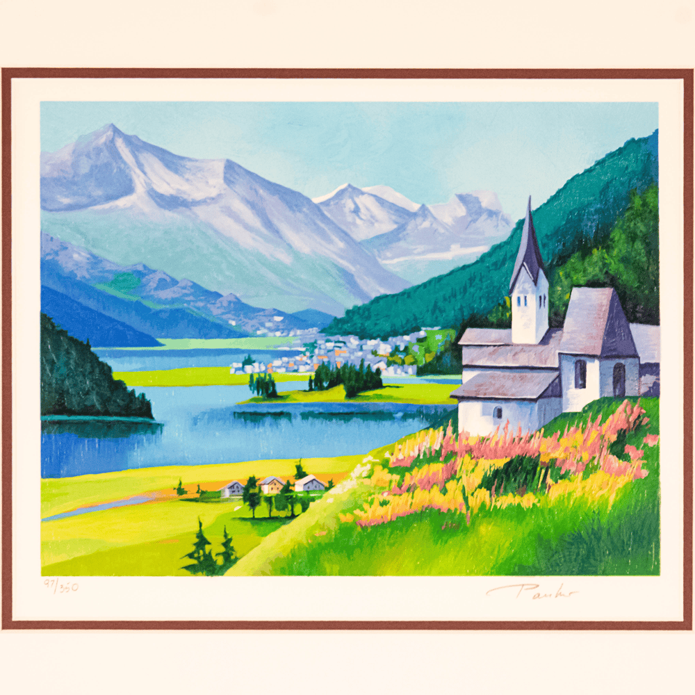 Alex Pauker: Chapel By The Lake Art G S Pawn