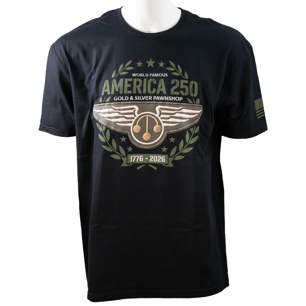 GSP America 250 Commemorative T-Shirt G S Pawn Small Black