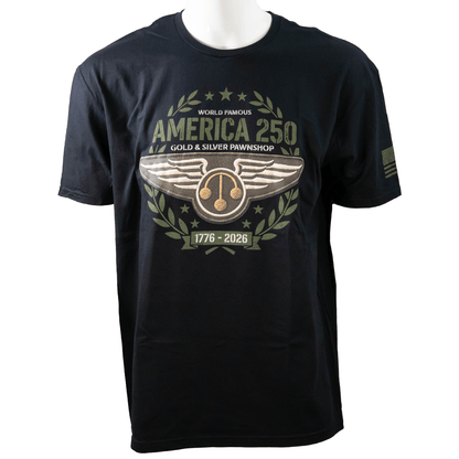 GSP America 250 Commemorative T-Shirt G S Pawn Small Black