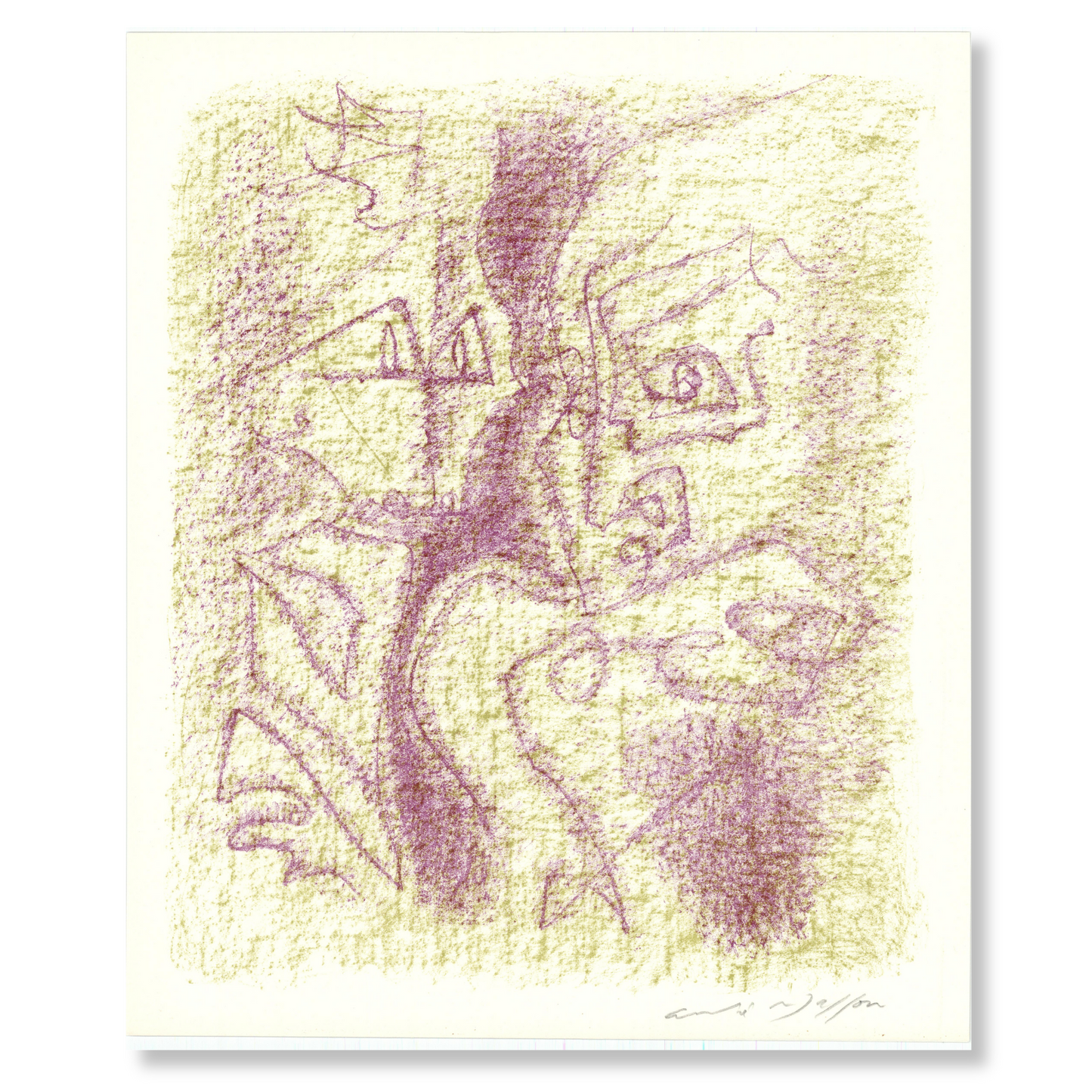 Andre Masson Artwork; Untiled From Pour Daniel-Henry Kahnweiler