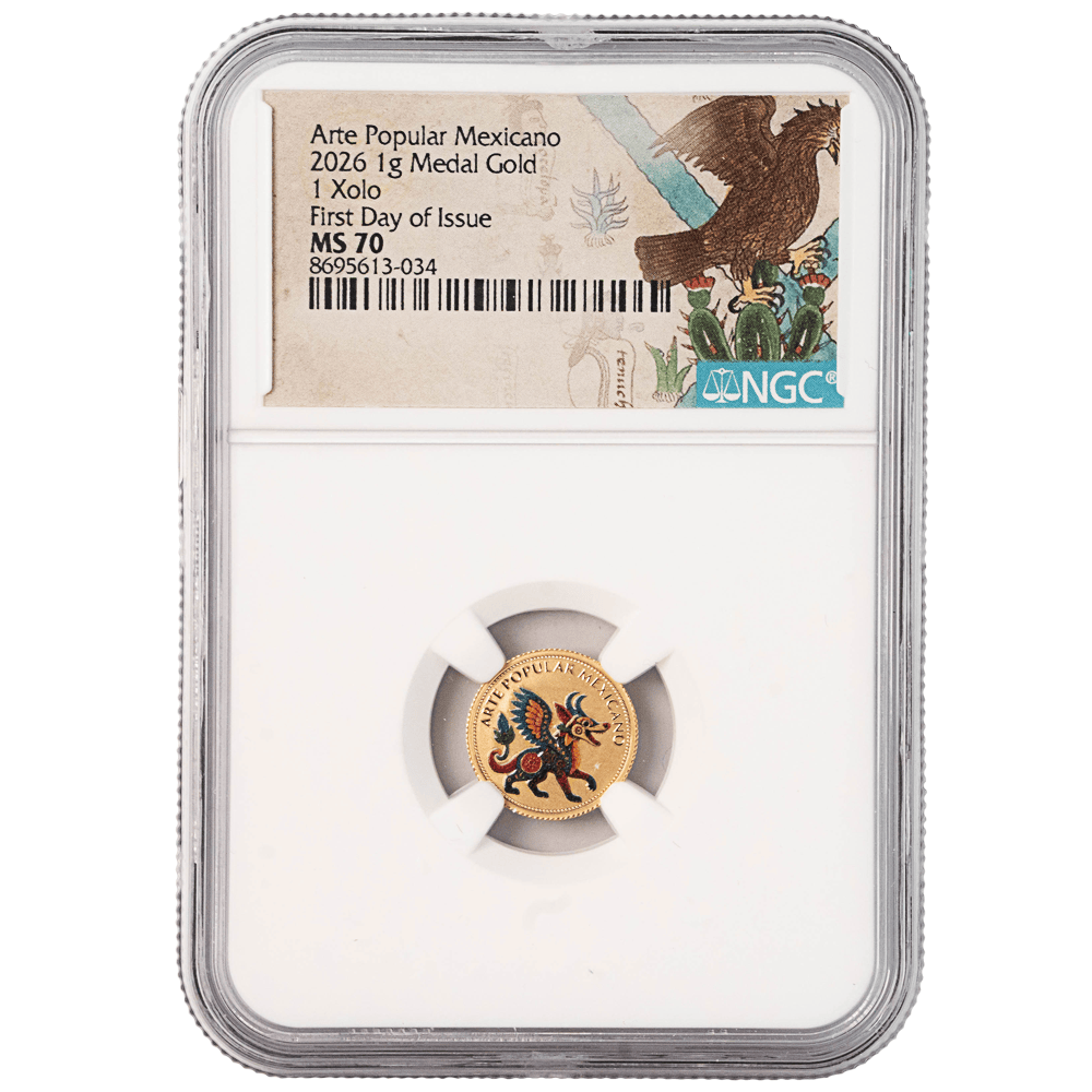 2026 Arte Popular Mexicano 1g Medal Gold NGC
Gold & Silver Pawn Shop
