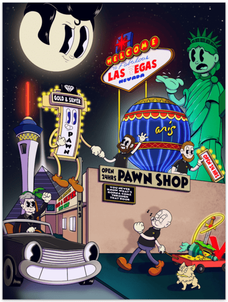 Gold & Silver Pawn Shop Posters G S Pawn Auggie's Storefront Poster No