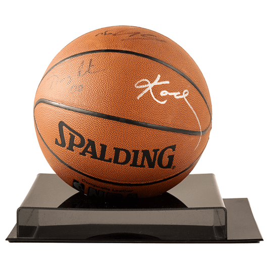 Kobe, Shaq, and Karl Malone Autographed Basketball Gold & Silver Pawn Shop