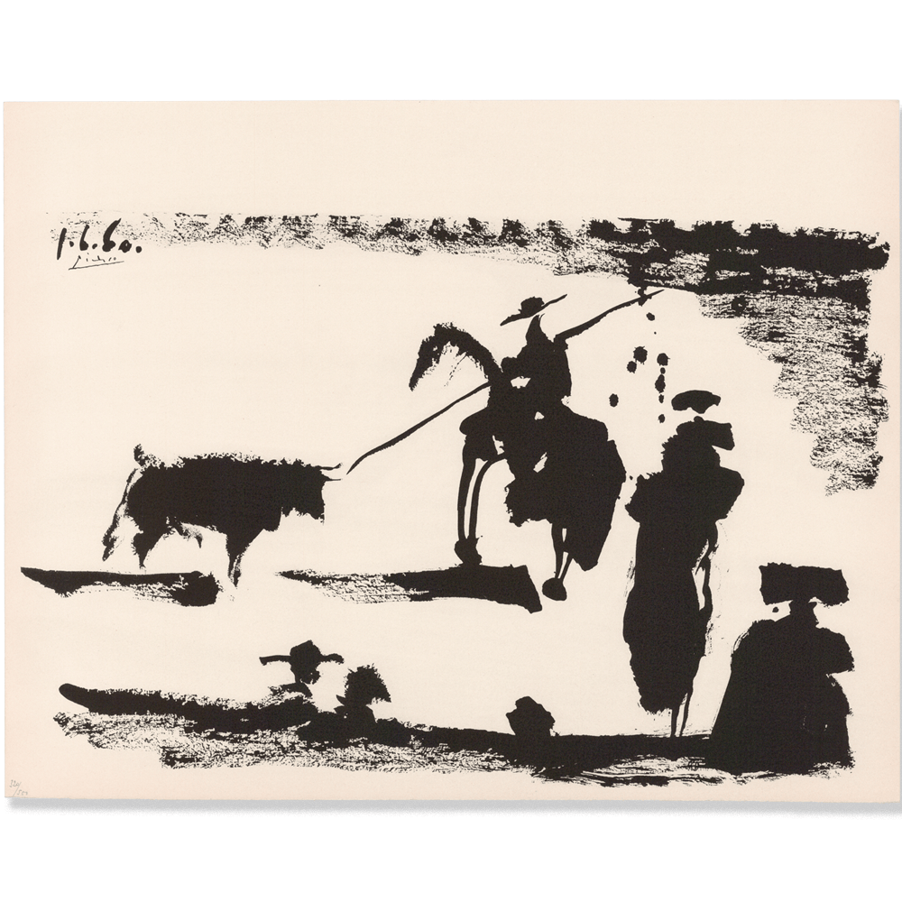 Pablo Picasso: Avant la Pique, from Toros, 1960 Art Gold & Silver Pawn Shop