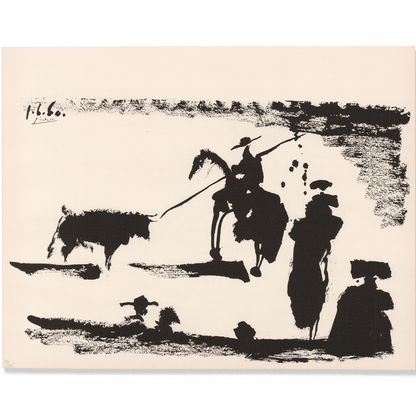 Pablo Picasso: Avant la Pique, from Toros, 1960 Art Gold & Silver Pawn Shop