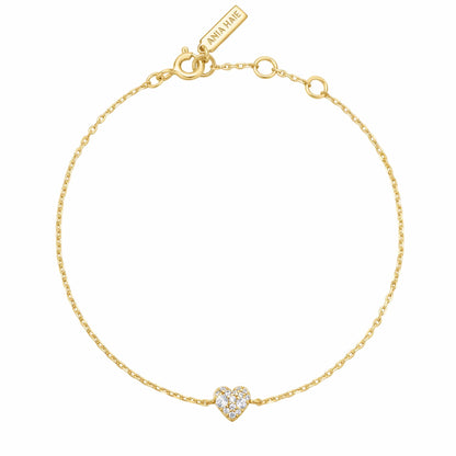 Ania Haie Heart Pave Bracelet Gold & Silver Pawn Shop
