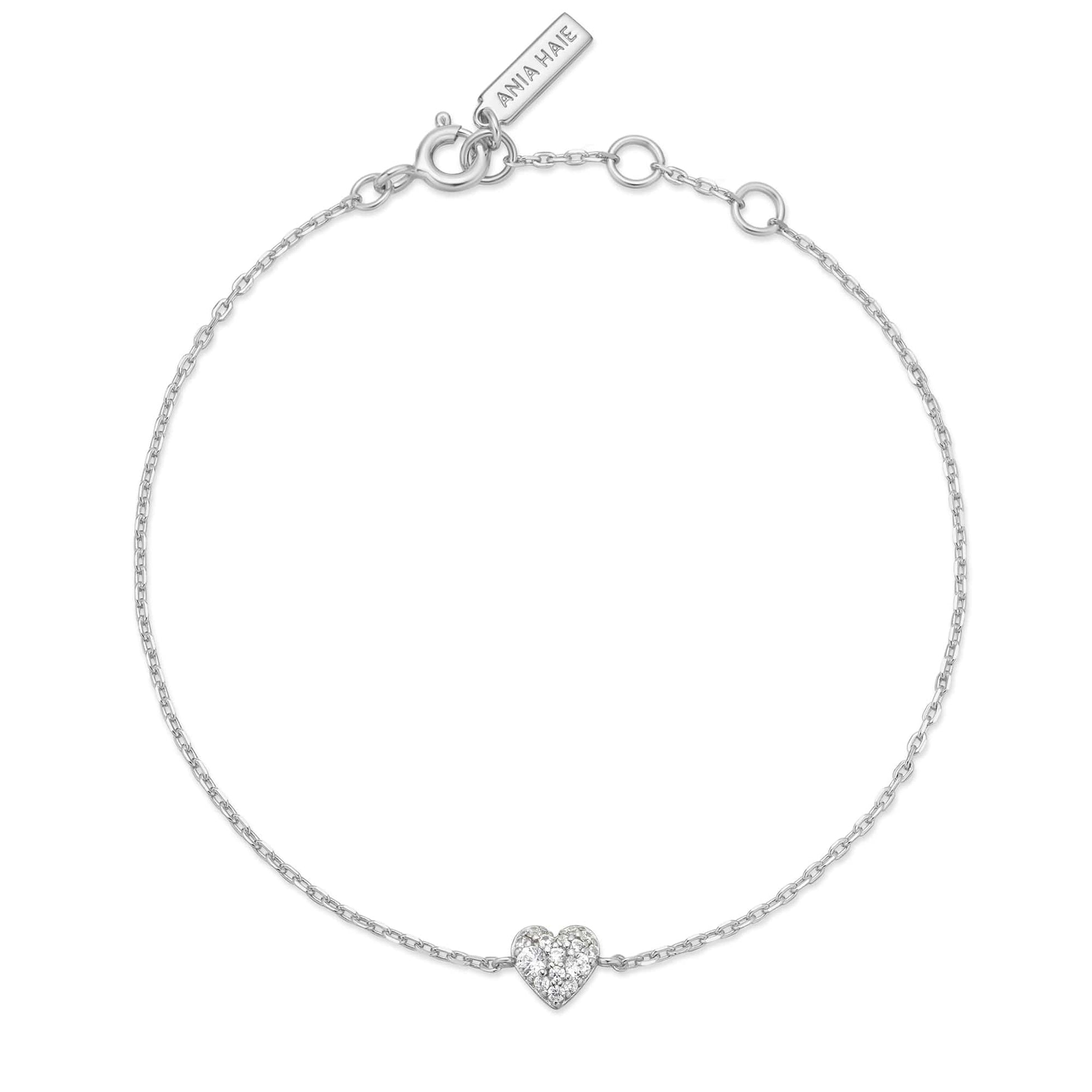 Ania Haie Heart Pave Bracelet Gold & Silver Pawn Shop