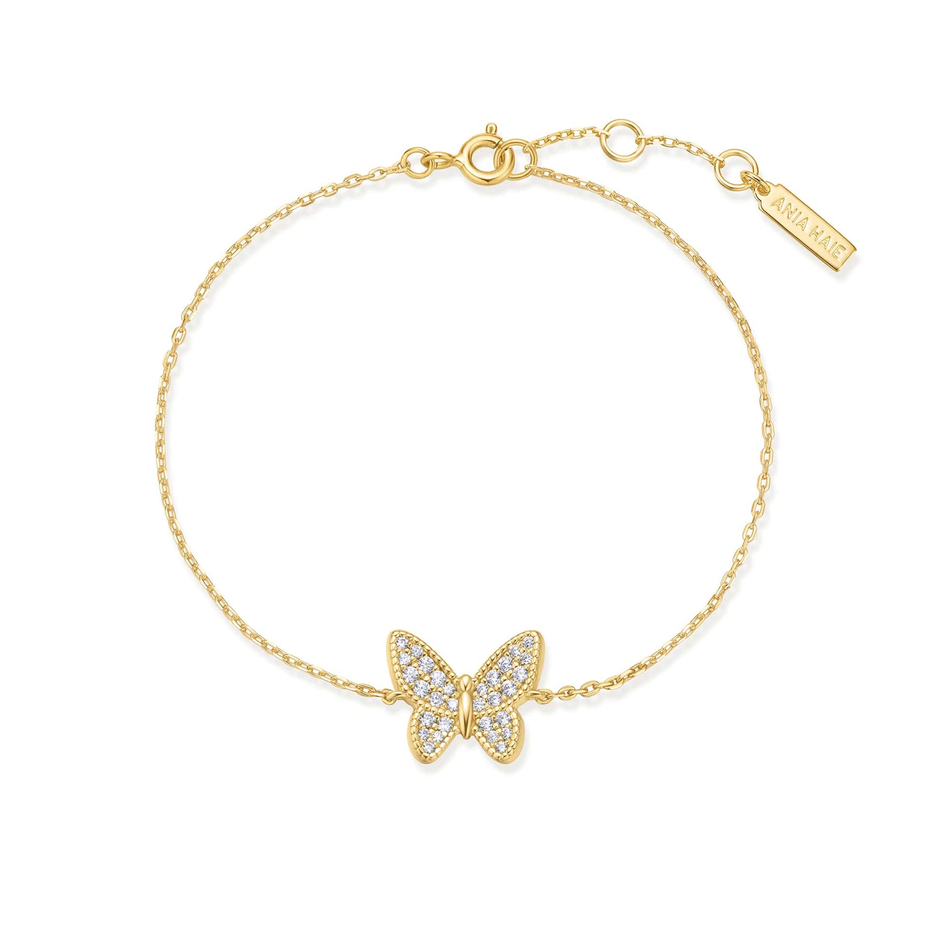 Butterfly Pave Bracelet Gold & Silver Pawn Shop Gold-plated