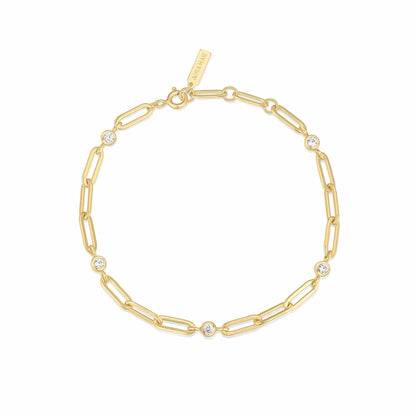 Paper Clip Chain Bracelet Gold & Silver Pawn Shop