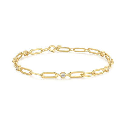 Paper Clip Chain Bracelet Gold & Silver Pawn Shop