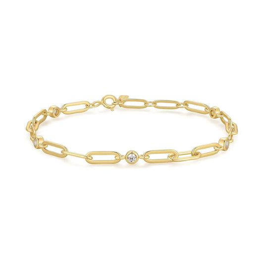 Paper Clip Chain Bracelet Gold & Silver Pawn Shop