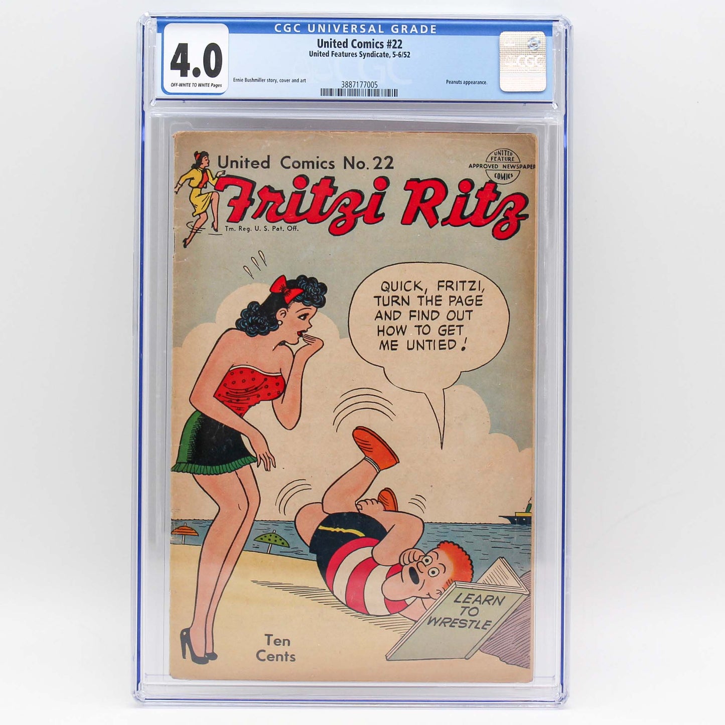 Pre-Peanuts Charles Schultz Comic Graded CGC 4.0 Front