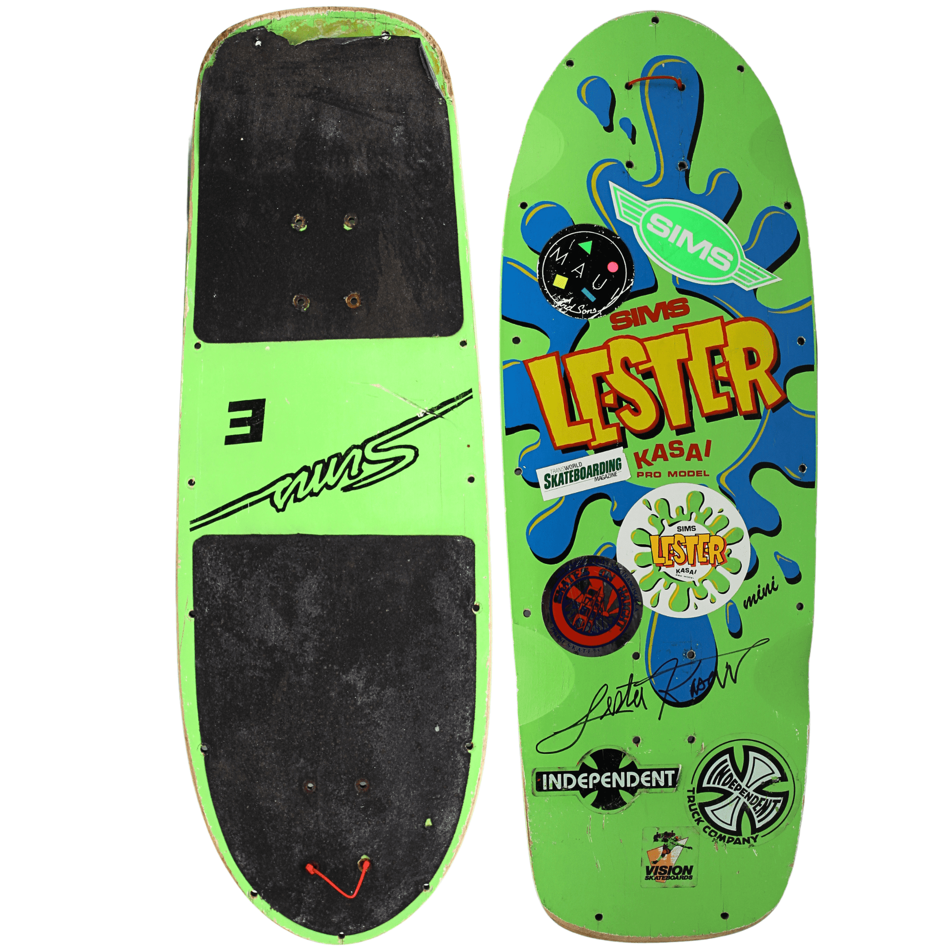 スケートボード VINTAGE SKATE LESTER KASAI STICKER x2 Lester Kasai スケートボード VINTAGE SKATE LESTER KASAI STICKER x2 Lester Kasai