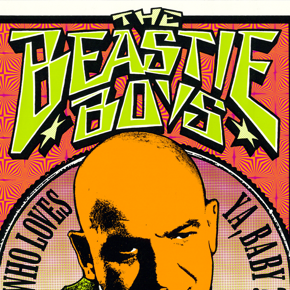 The Beastie Boys: Quadraphonic Tour, 1995, Original Hand Signed Poster Art Gold & Silver Pawn Shop
