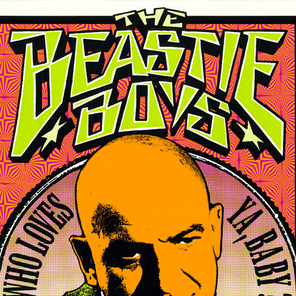 The Beastie Boys: Quadraphonic Tour, 1995, Original Hand Signed Poster Art Gold & Silver Pawn Shop