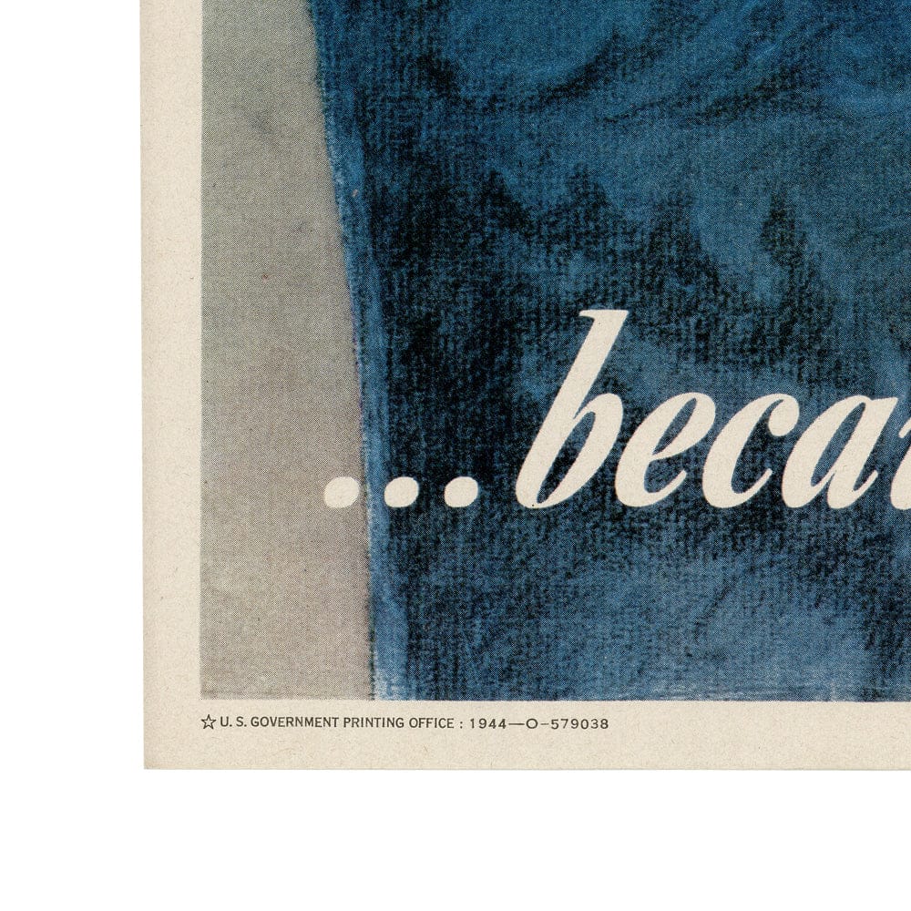 Wesley Heyman: Original "...because somebody talked!" 1944 OWI O-579038 Art G S Pawn