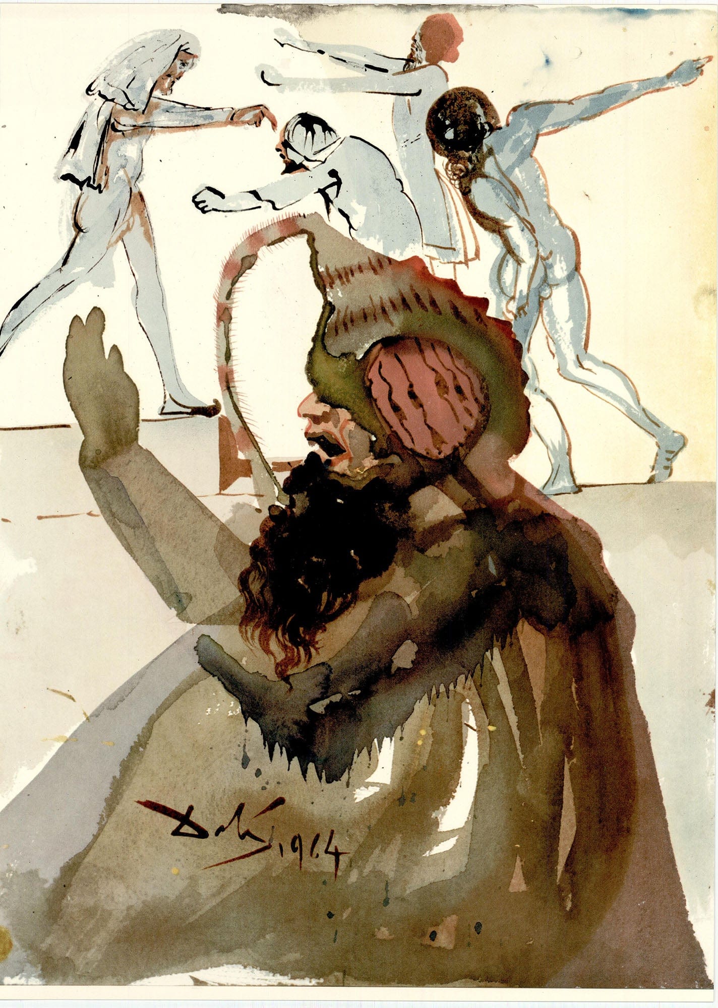 Salvador Dali - "Joseph? elevavit vocem...i" from Biblia Sacra zoom