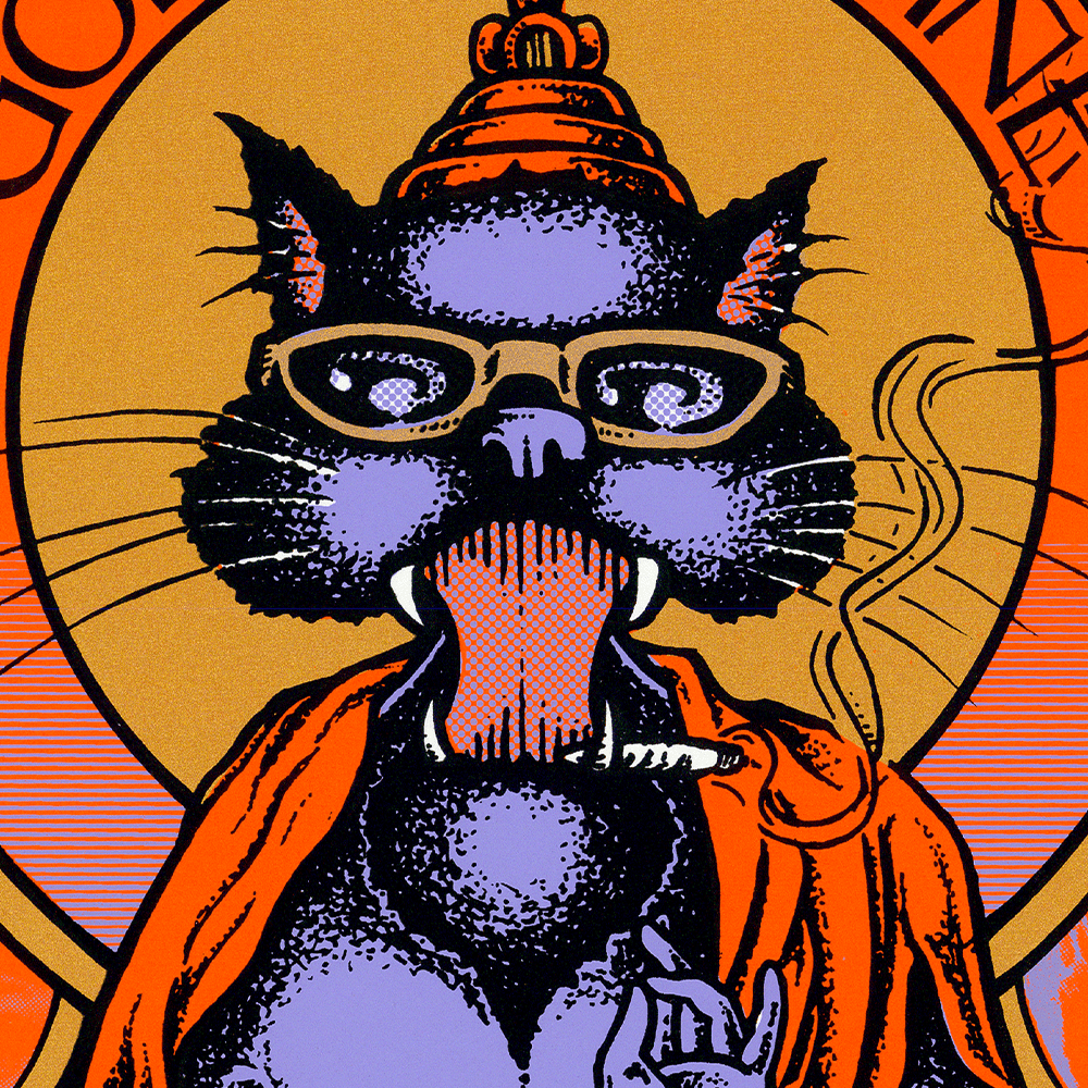 Blues Traveler: Four Tour, 1995, Original Hand Signed Poster Art Gold & Silver Pawn Shop