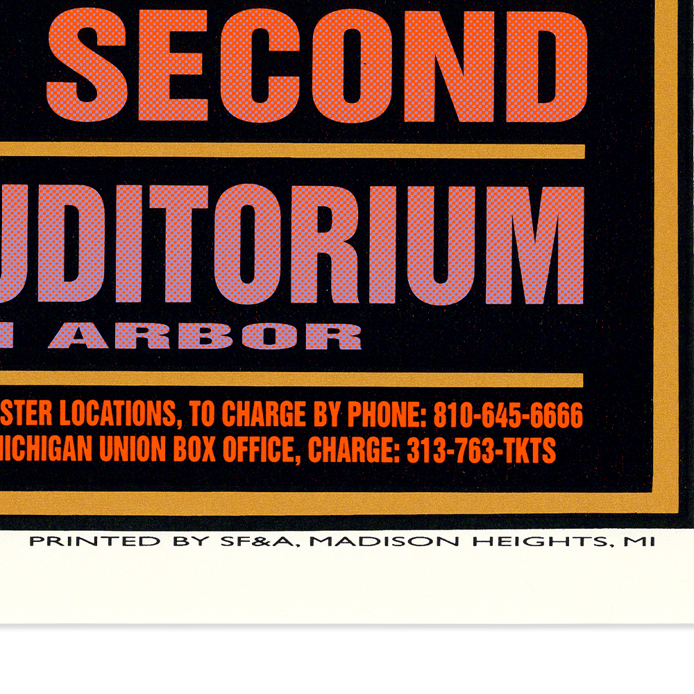Blues Traveler: Four Tour, 1995, Original Hand Signed Poster Art Gold & Silver Pawn Shop