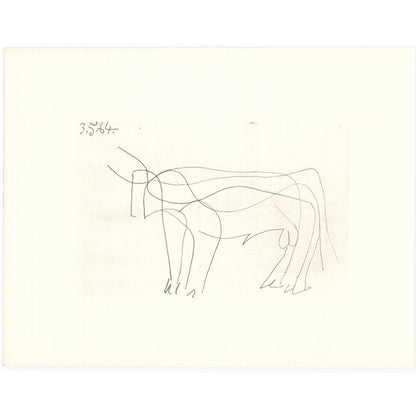 Picasso: Minimalist Bull 3.5.64 Art G S Pawn