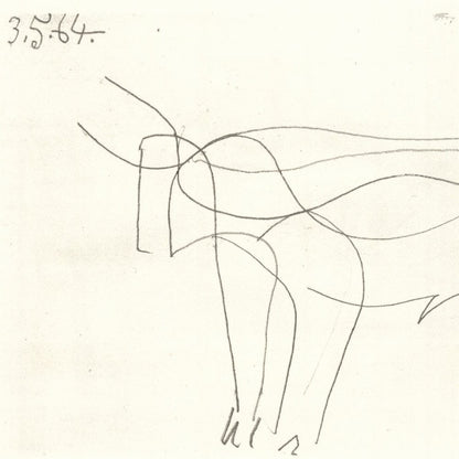 Picasso: Minimalist Bull 3.5.64 Art G S Pawn