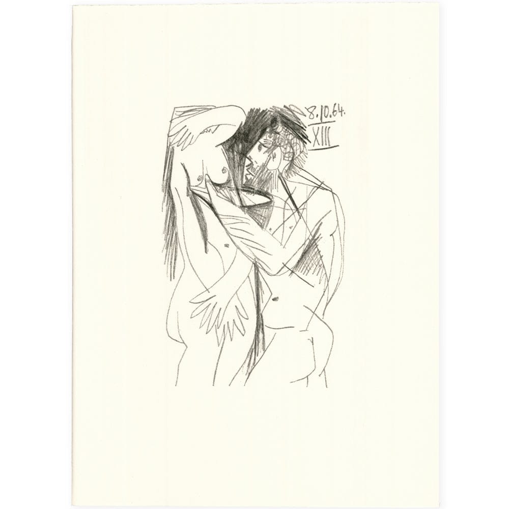 Picasso: Cubist Couple Embracing XIII 8.10.64 Art G S Pawn