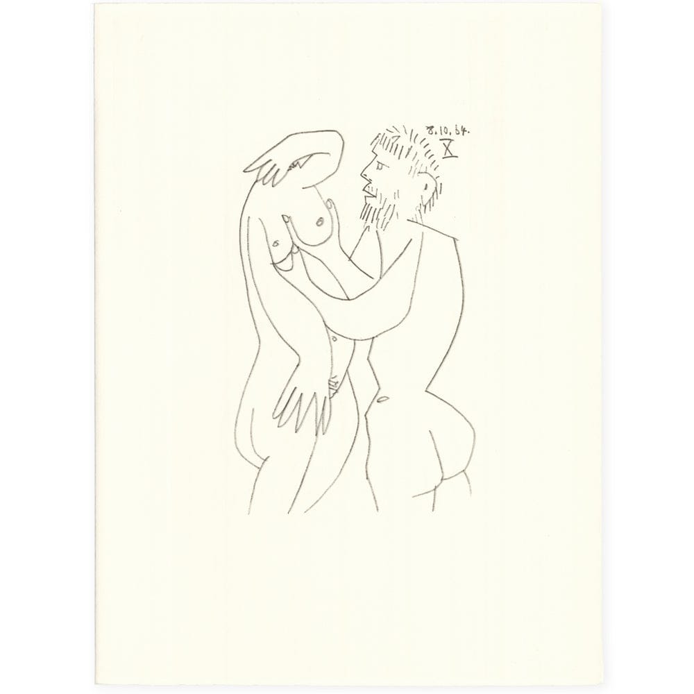 Picasso: Cubist Couple Embracing X 8.10.64 Art G S Pawn