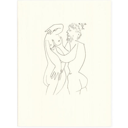 Picasso: Cubist Couple Embracing X 8.10.64 Art G S Pawn