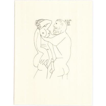 Picasso: Cubist Couple Embracing XII 8.10.64 Art G S Pawn